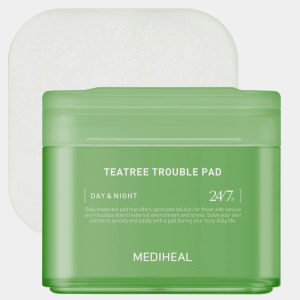 MEDIHEAL Teatree Trouble Facial Toner Pads with Tea Tree & Lactobacillus u
