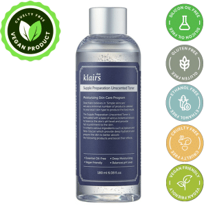 KLAIRS Supple Preparation Unscented Toner, Lightweight, Essential Oil-Free, Alcohol Free