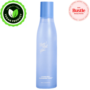 Then I Met You Living Sea Cleansing Tonic, Face Toner & Makeup Remover with Deep Sea Water, Papaya Enzymes & Licorice Root 180ml