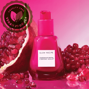 Glow Recipe Pomegranate Peptide Firming Serum with Polypeptides + Hyaluronic Acid - Hydrating & Plumping Facial Serum for Smoothing Fine Lines (30ml)