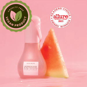 Glow Recipe Watermelon Glow Niacinamide Dew Drops Face Serum, Makeup Primer & Liquid Highlighter for Dewy, Glowing Skin (40ml)