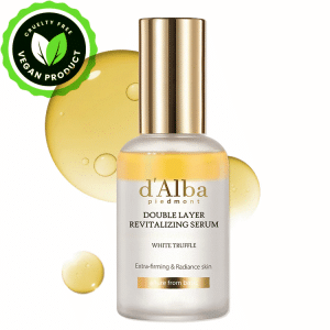 dAlba Italian White Truffle Double Layer Revitalizing Serum, 100hr Hydration with Hyaluronic Acid and Centella Asiatica, Skin Firming and Tightening 1.01 fl.oz/50ml