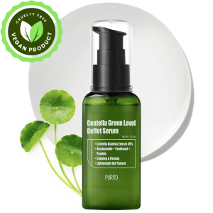 PURITO Centella Green Level Buffet Serum for face, Centella Asiatica,Recovery facial SERUM,vegan 60ml/ 2 fl oz