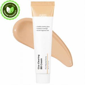 PURITO Cica Clearing BB Cream #13 Neutral Ivory, Vegan bb cream, foundation, cruelty free 1 fl.oz / 30ml