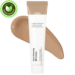 PURITO Cica Clearing BB Cream #23 Natural Beige , Vegan bb cream, foundation, cruelty free 1 fl.oz / 30ml