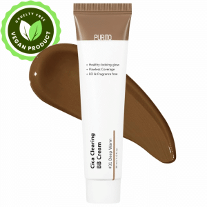 PURITO Cica Clearing BB Cream #31 Deep Warm, Vegan bb cream, foundation, cruelty free 1 fl.oz / 30ml