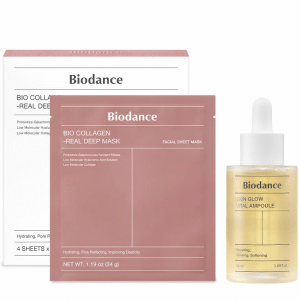 BIODANCE Radiance Duo: Bio-Collagen Real Deep Mask & Skin Glow Vital Ampoule