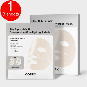COSRX The Alpha-Arbutin Discoloration Care Hydrogel Mask 3pcs