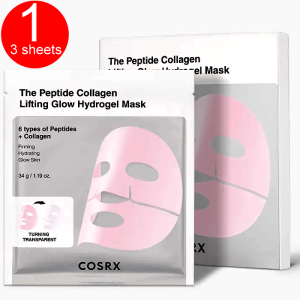 COSRX The Peptide Collagen Lifting Glow Hydrogel Mask 3pcs